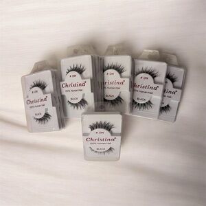 Set of 10 Black False Eyelashes